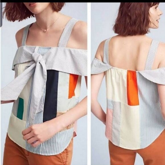 Anthropologie Maeve Patchwork Tank 4 - Picture 1 of 12